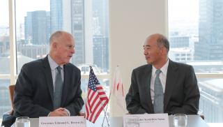 Governor Brown Signs Agreement with Ambassador of Japan