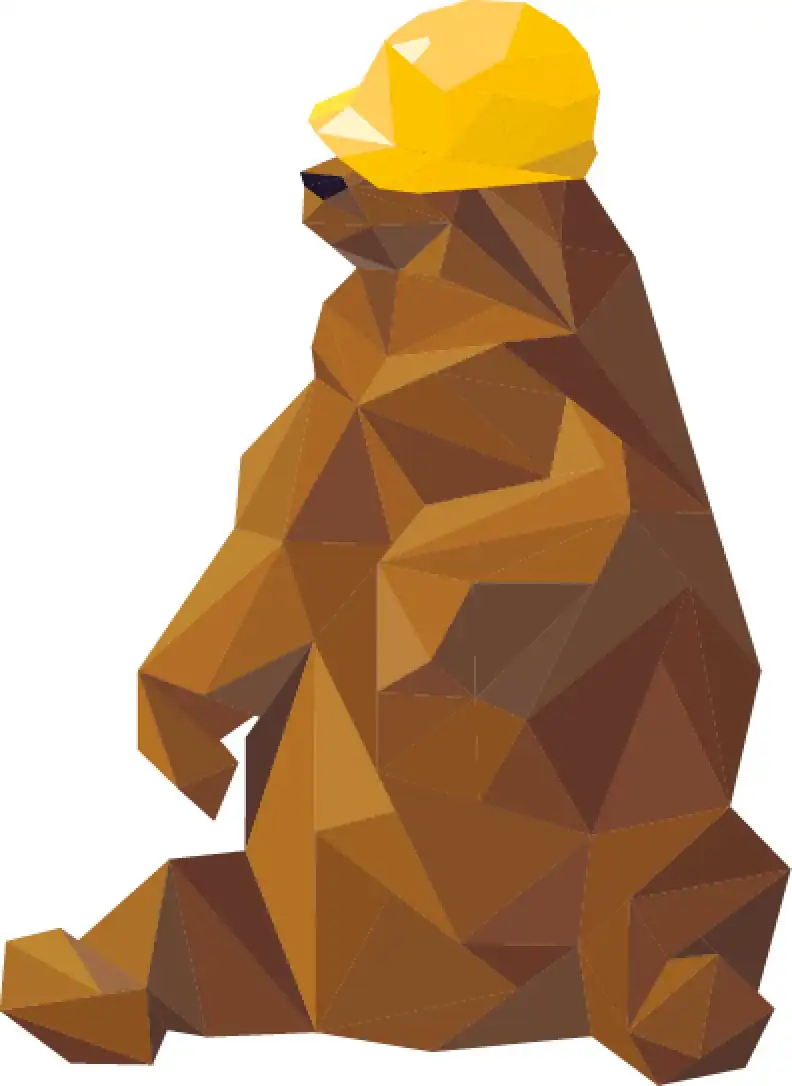 Sad 404 error bear